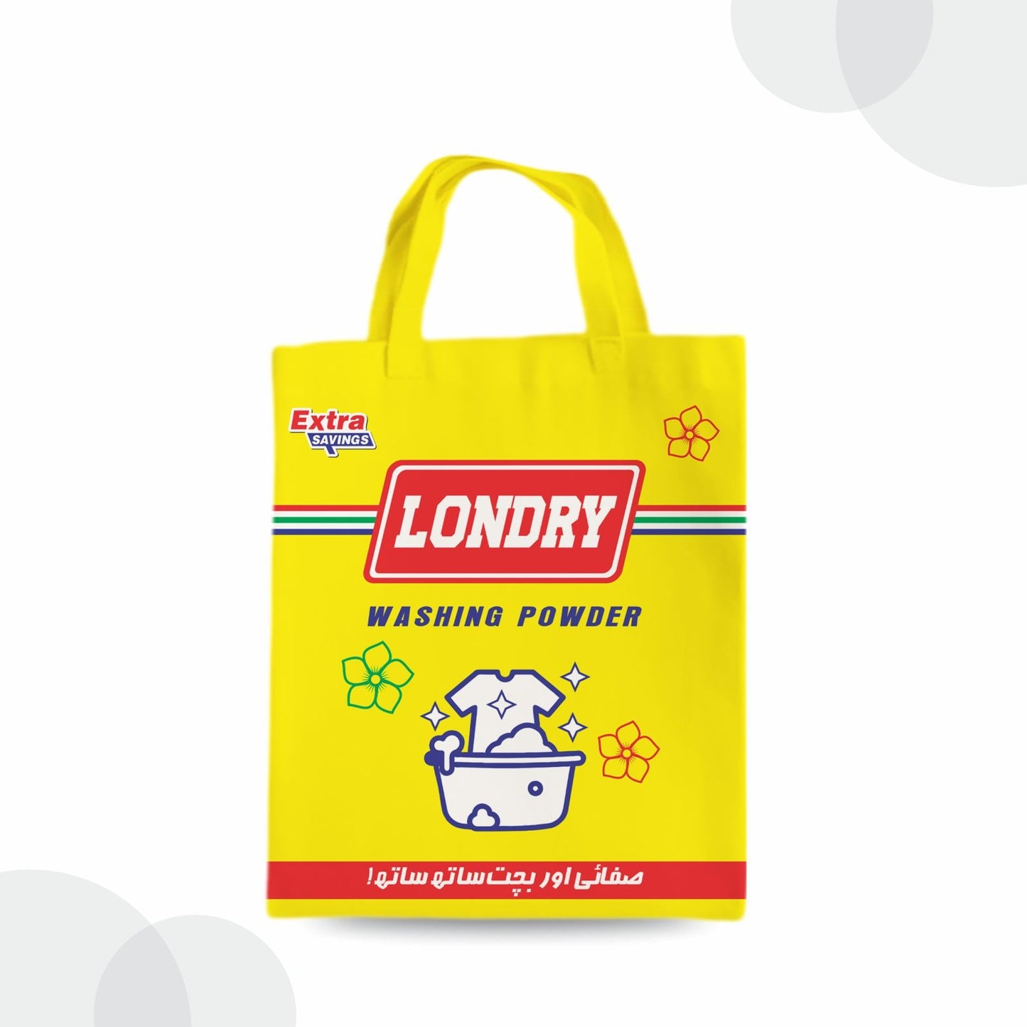 Londry Washing Powder with Reuseable Zipper Bag